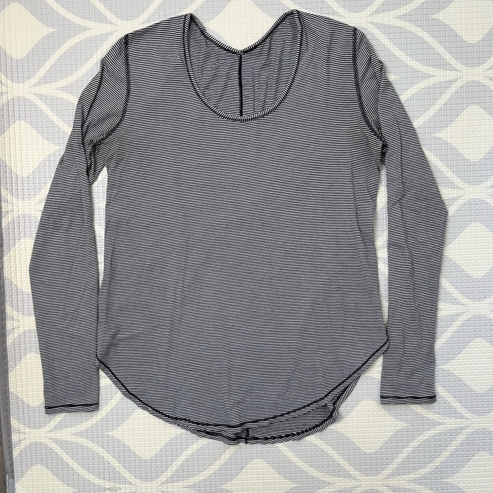 Lululemon Striped Long-sleeve Top